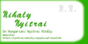 mihaly nyitrai business card